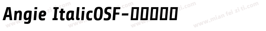 Angie ItalicOSF字体转换